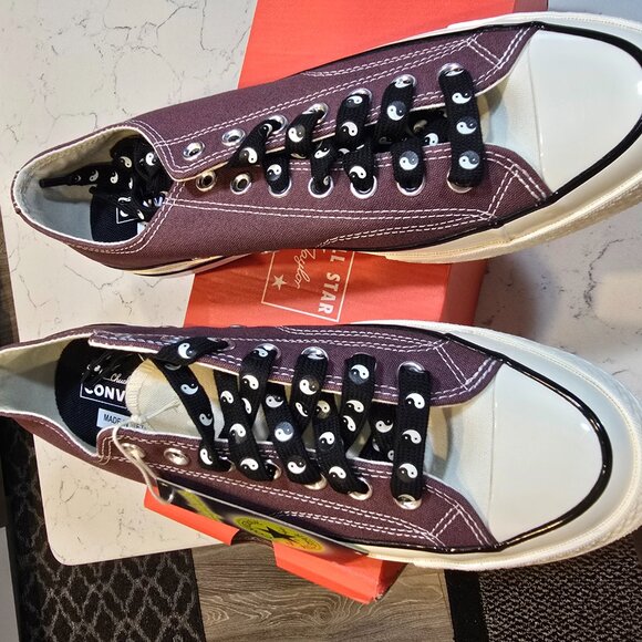 Converse Chuck 70 All Star Yin-Yang Low-Top Shoes 2025 Purple A15035 MEN 9.5 NEW - Picture 3 of 10